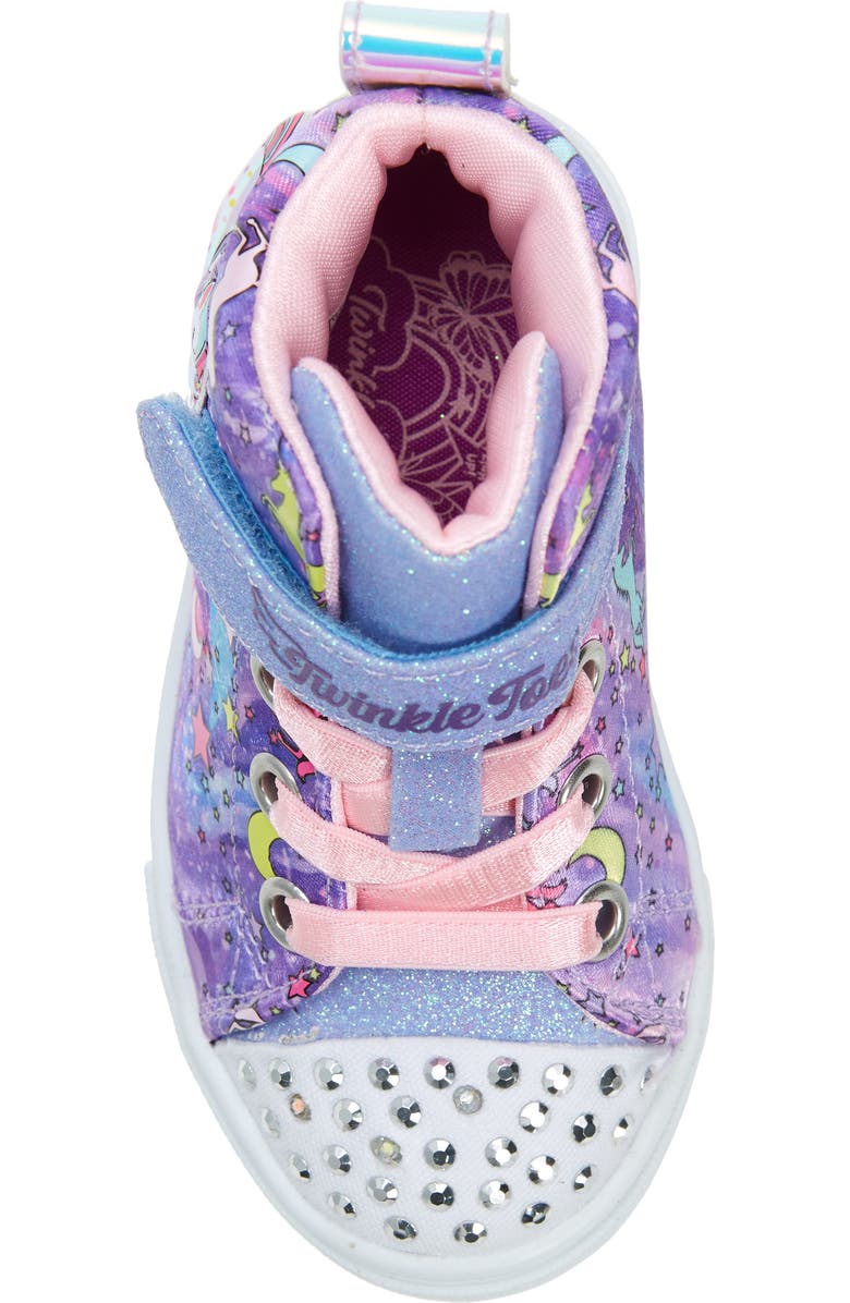 SKECHERS Kids' Twinkle Sparks Light-Up High Top Sneaker, Alternate, color,