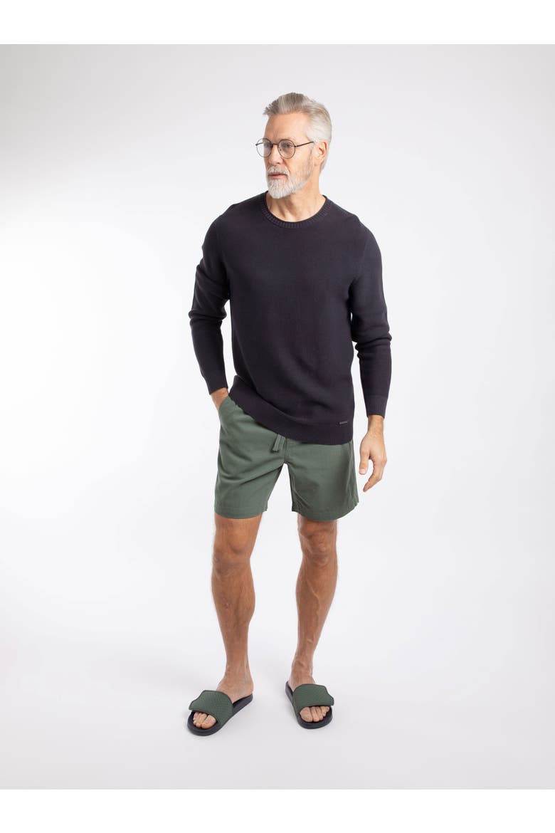 Rhett Crew Neck Knitted Jumper, Alternate, color, Dark Navy