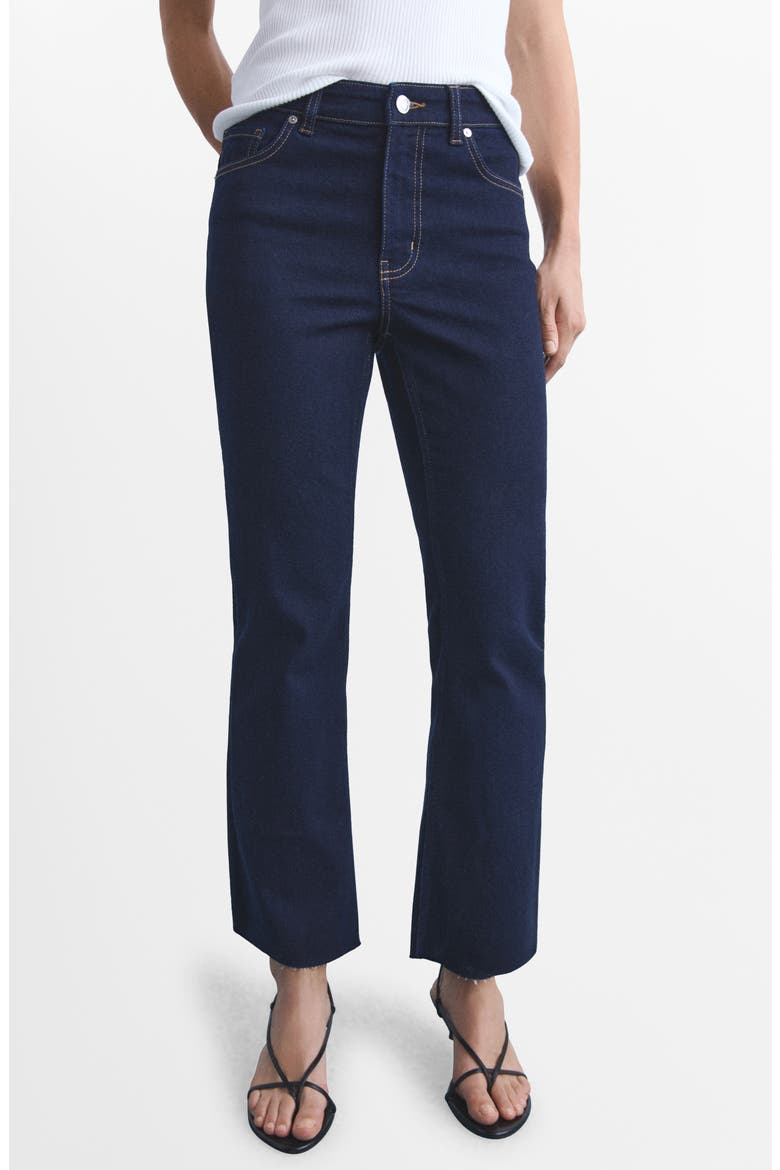 Sienna Raw Hem Crop Flare Jeans, Main, color, OPEN BLUE