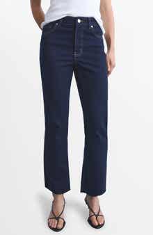 Sienna Raw Hem Crop Flare Jeans