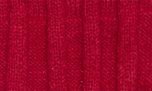 Nanette Lepore Faux Fur Pompom Beanie & Scarf Gift Set In Red