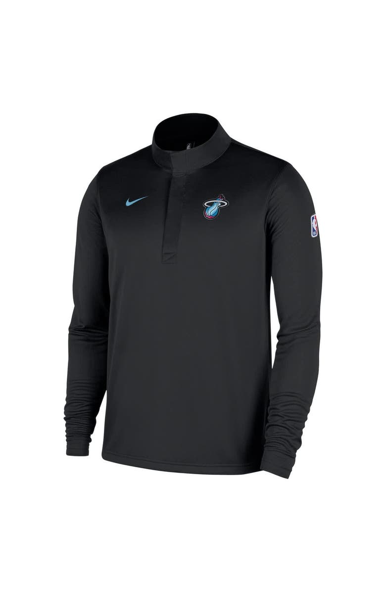 Nike Men's Nike  Black Miami Heat 2025/26 City Edition Remix Authentic Coaches Dri-FIT Half-Zip Top, Alternate, color, Black