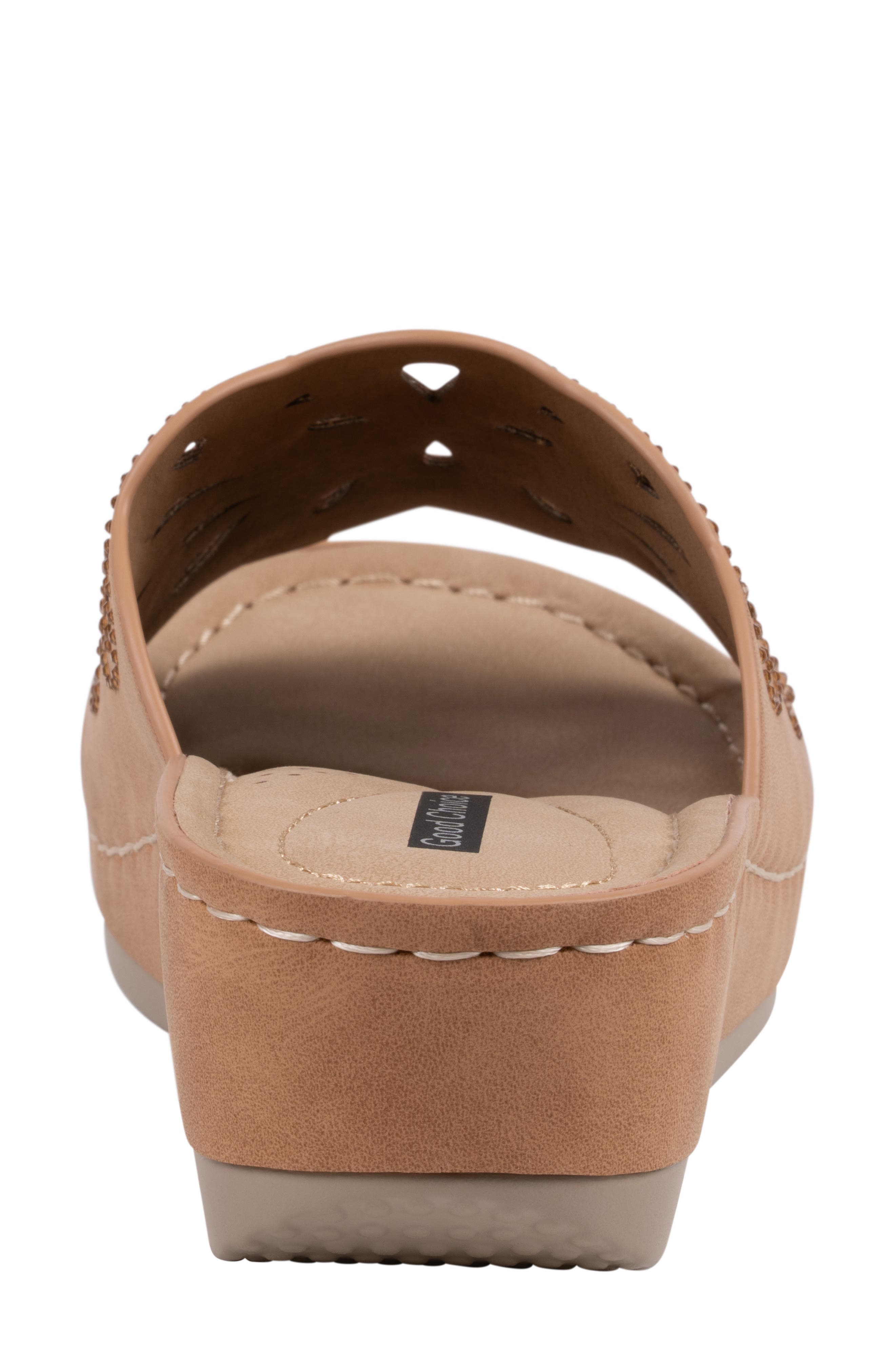 Izzy Embellished Wedge Sandal, Alternate, color, TAN