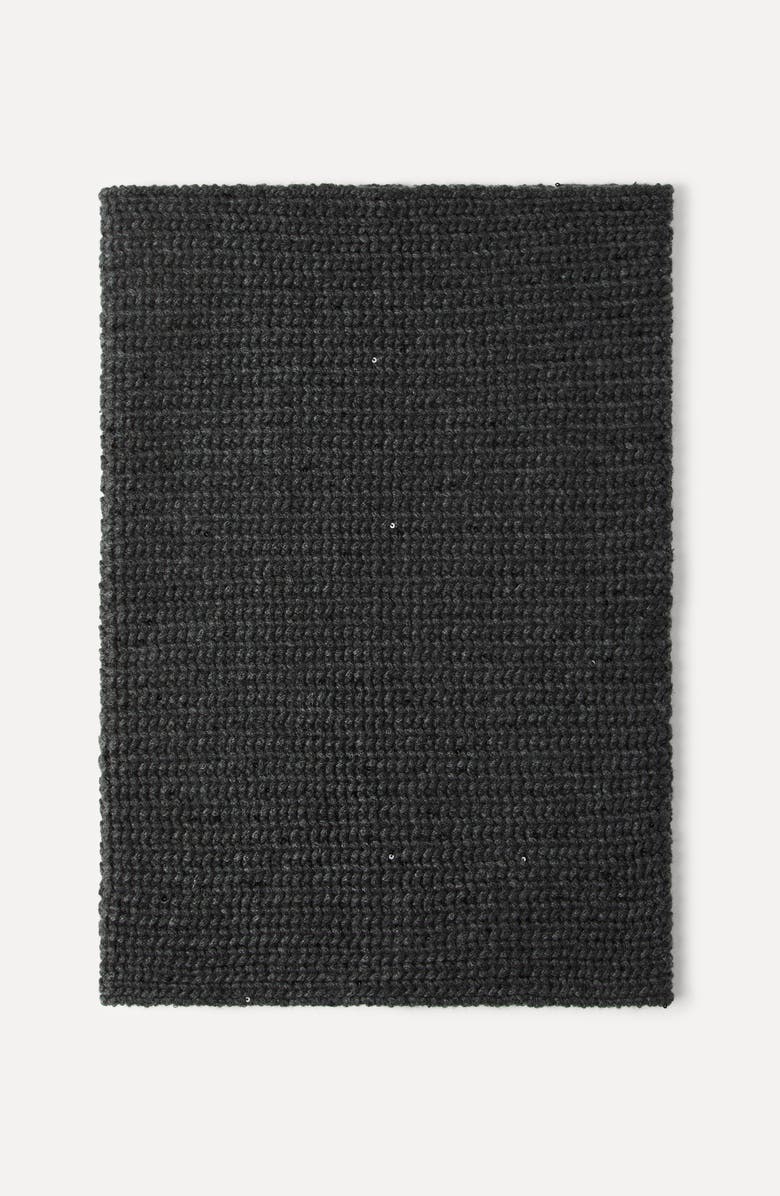 Brunello Cucinelli Dazzling neck warmer, Alternate, color, Dark Grey
