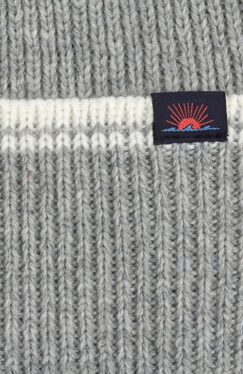 Faherty Retro Stripe Beanie In Gray