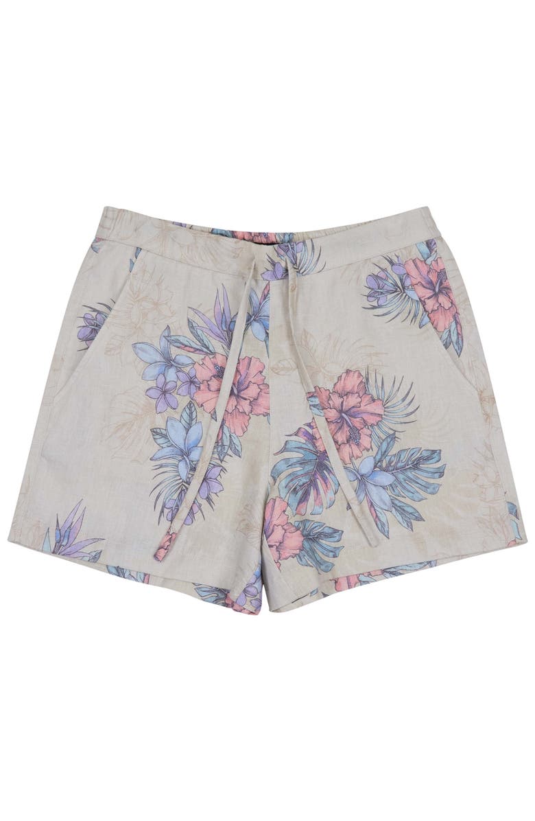 Lords of Harlech Leanne Womens Drawstring Short, Alternate, color, Exotic Floral Natural