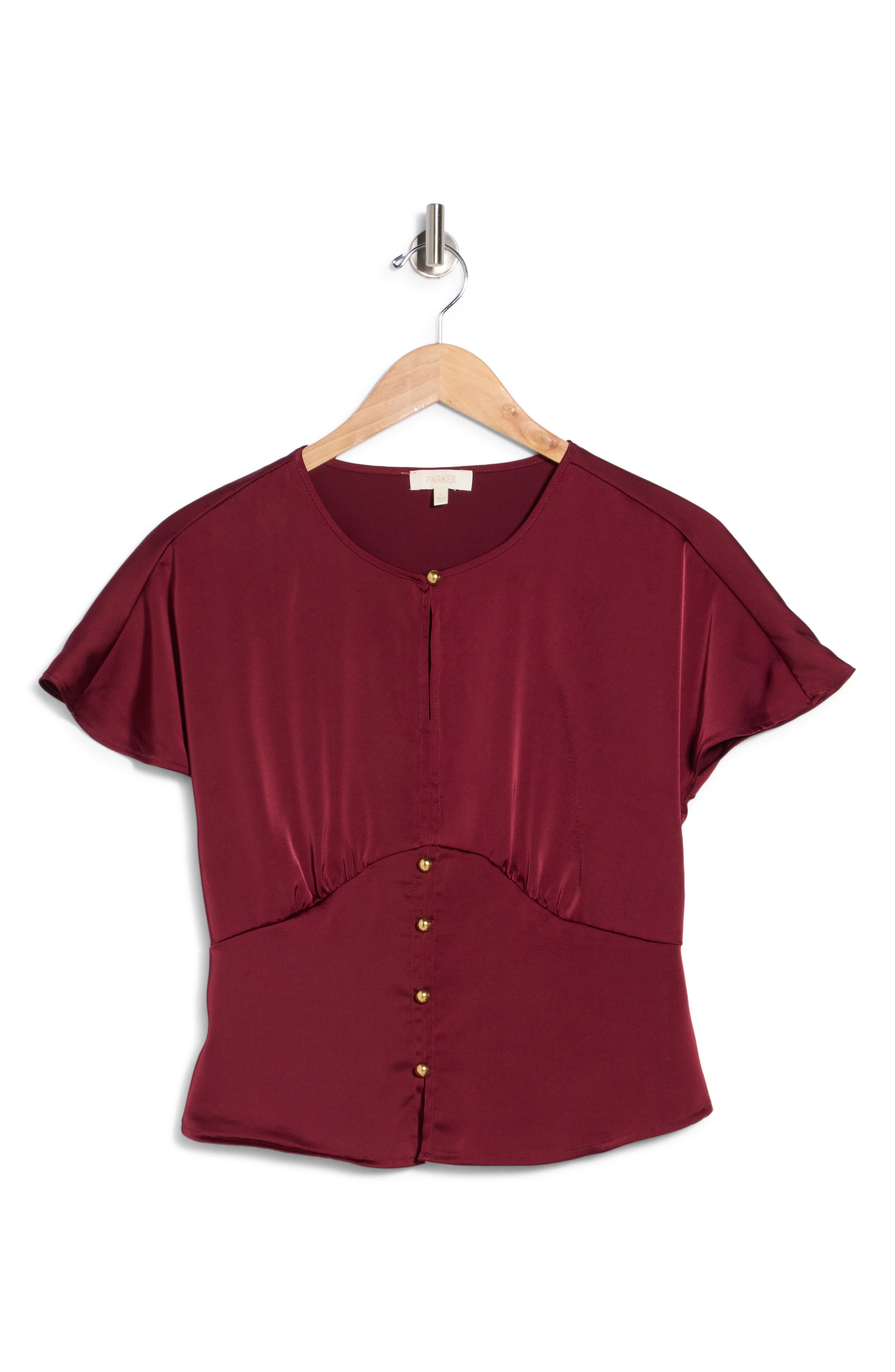 Keyhole Woven Top