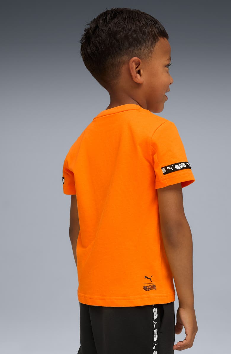 PUMA x Hot Wheels Kids' Cotton Graphic T-Shirt, Alternate, color, Orange Glow