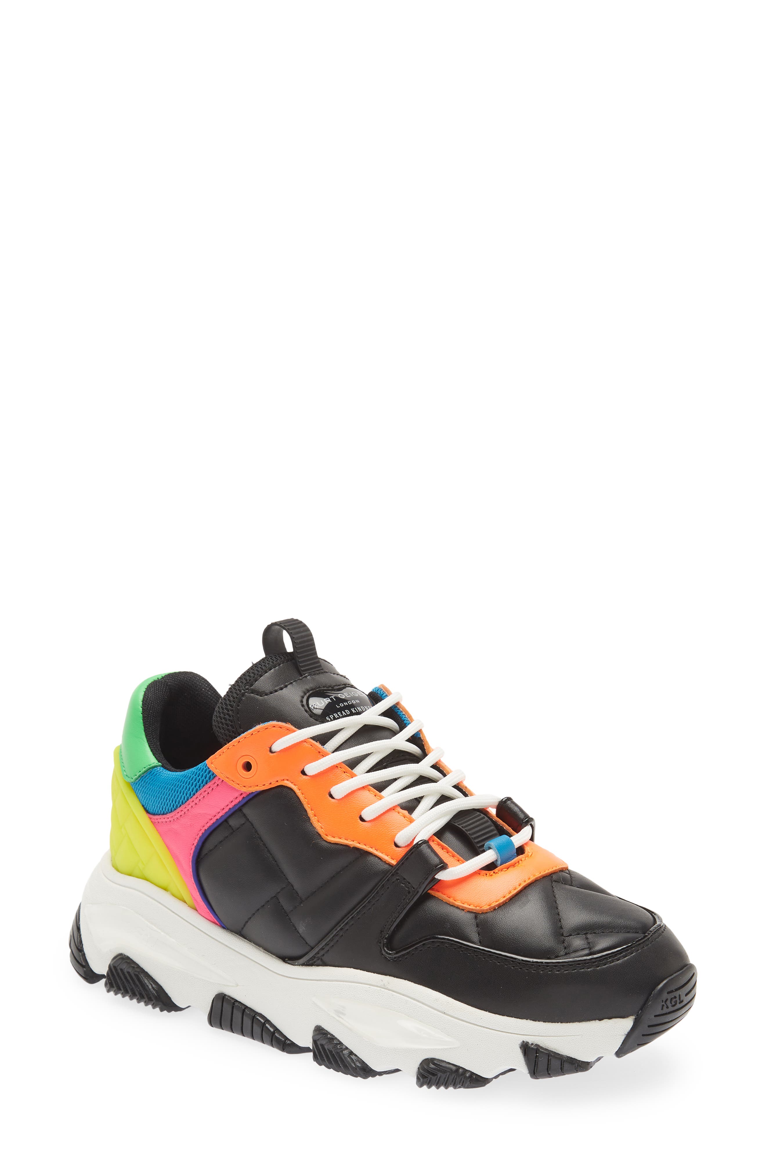 Kurt Geiger London Lettie Eagle Quilted Sneaker, Main, color, 