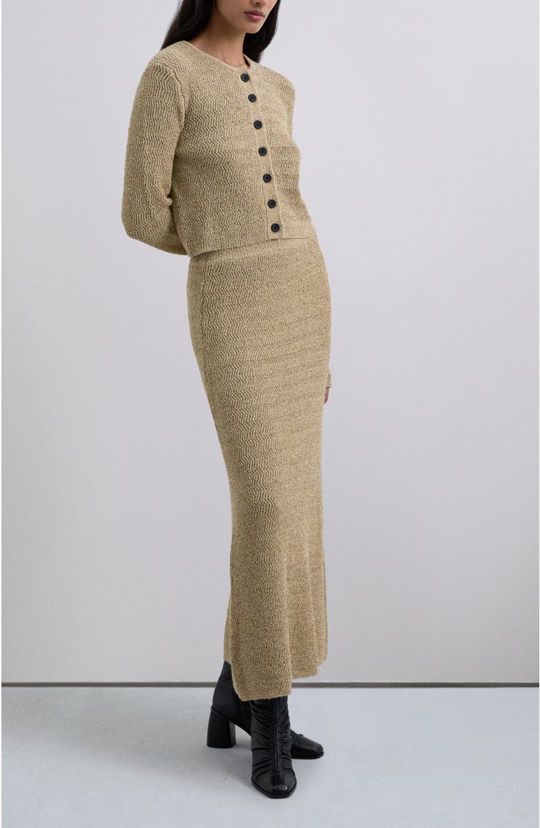 Scalpers Rusticknit Skirt, Alternate, color, Taupe