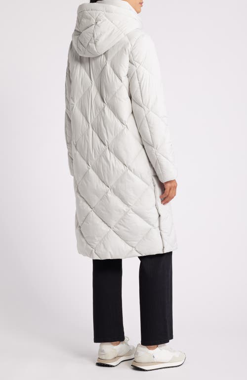Sam Edelman Hooded Quilted Coat In White