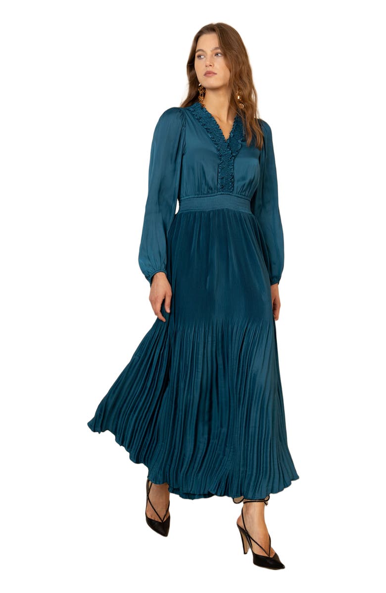 Hale Bob Alisson Charmeuse Dress, Alternate, color,