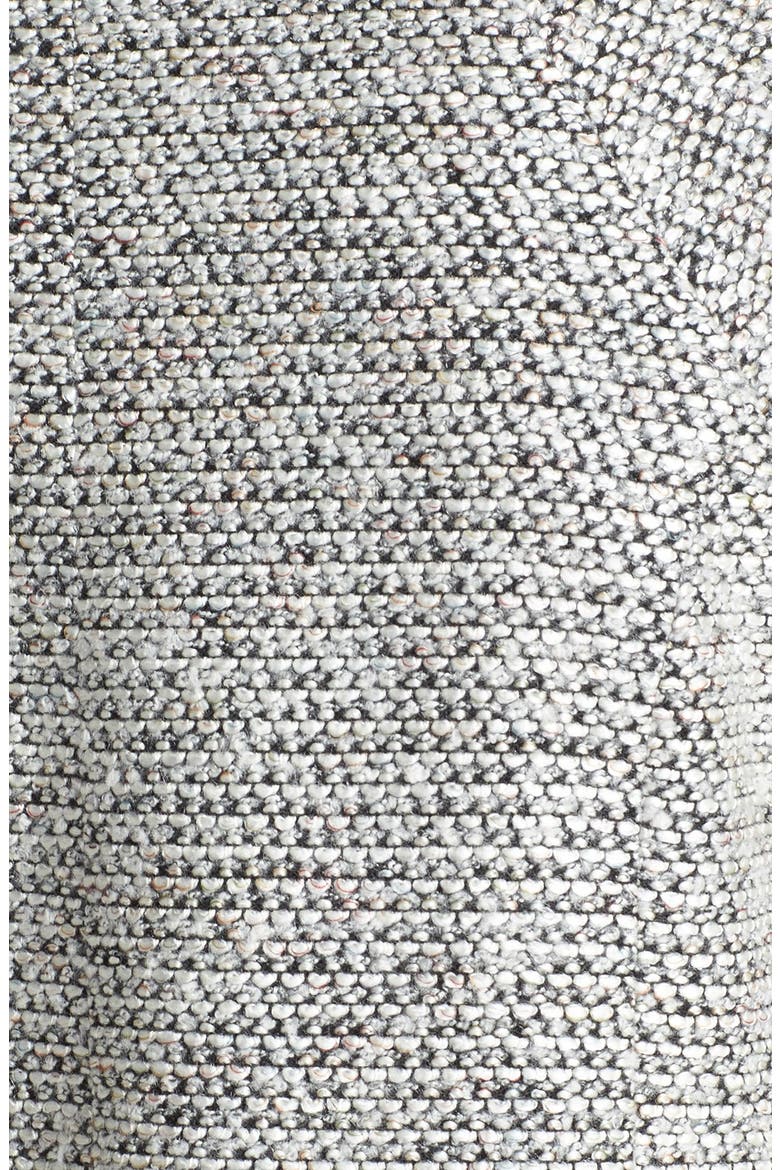 Front Zip Collarless Jacket, Alternate, color, HEATHER GREY TWEED