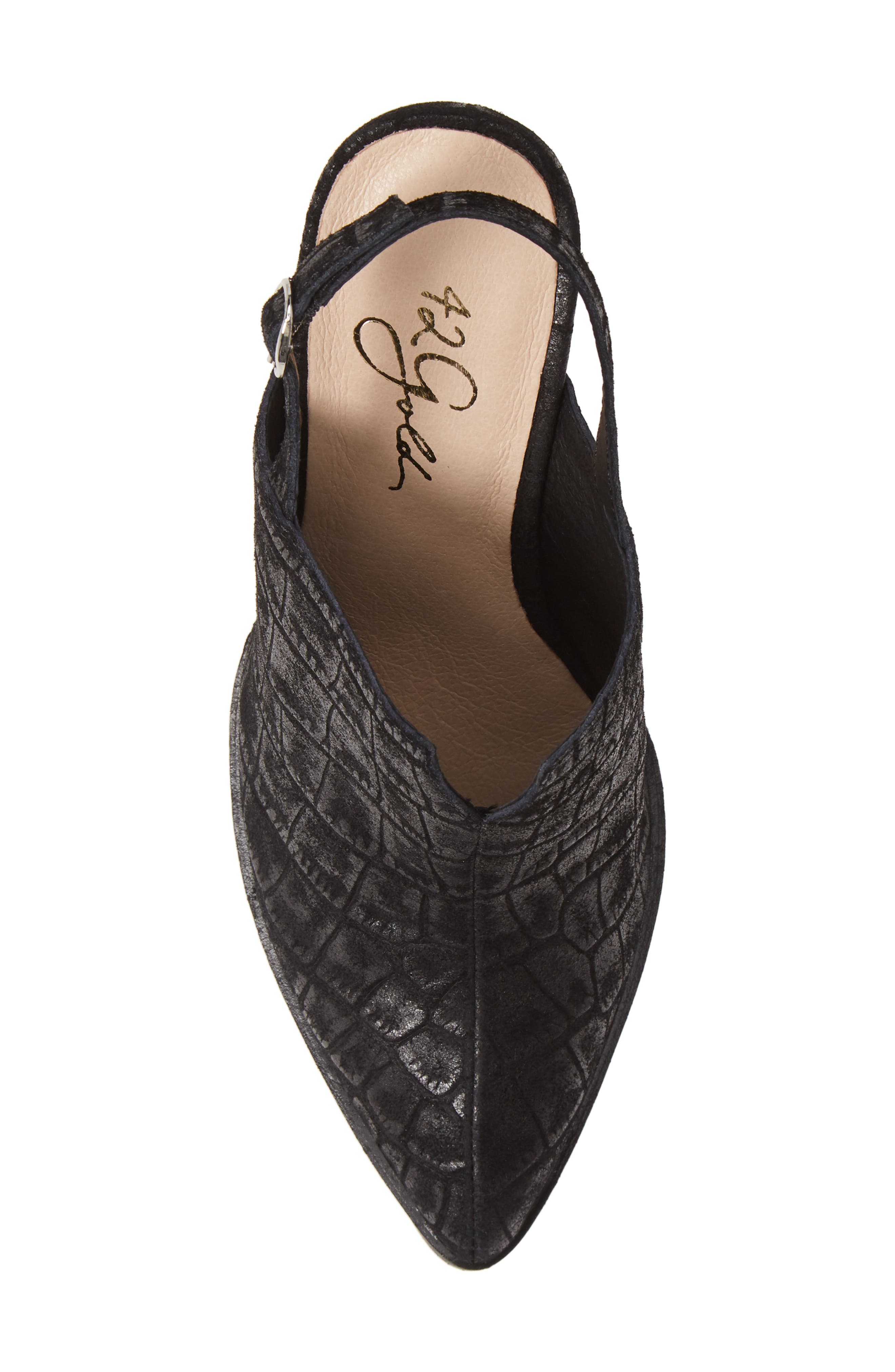 42 Gold Kim Pointed Toe Slingback Pump, Alternate, color, 