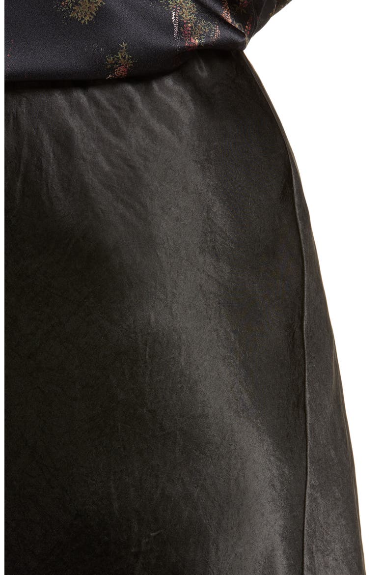 Satin Slip Skirt, Alternate, color, BLACK