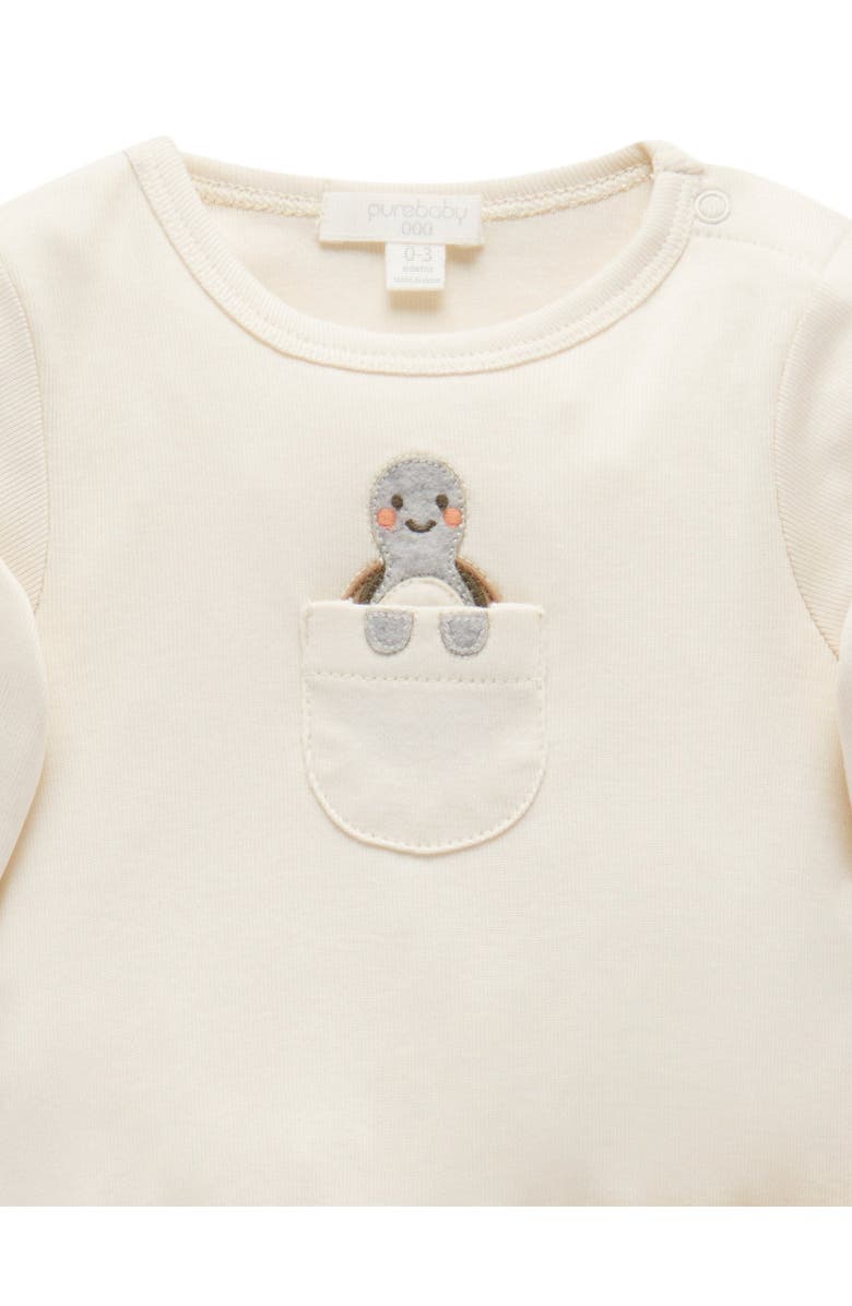 Purebaby 3 Piece Set Unisex, Alternate, color, Little Turtles Print