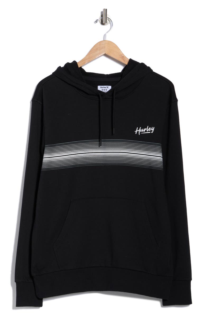 Hurley Sea Rayz Pullover Hoodie, Alternate, color, Black