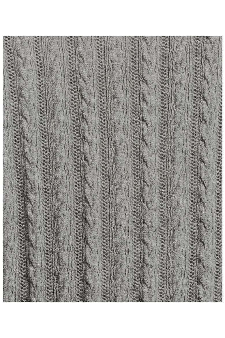 Cotton Pointelle Shell Sweater, Alternate, color, Gray Heather