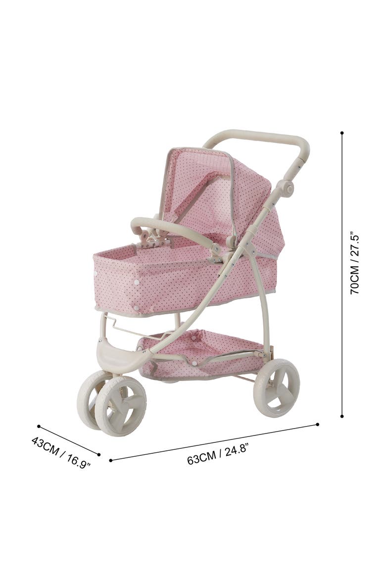 Olivia's Little World 2-in-1 Doll Stroller, Alternate, color, PINK/ GREY