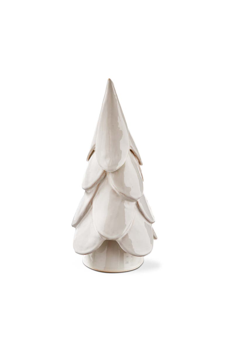 tag Vail Large White Tree Decor Ceramic Holiday Sculpture, Main, color, White