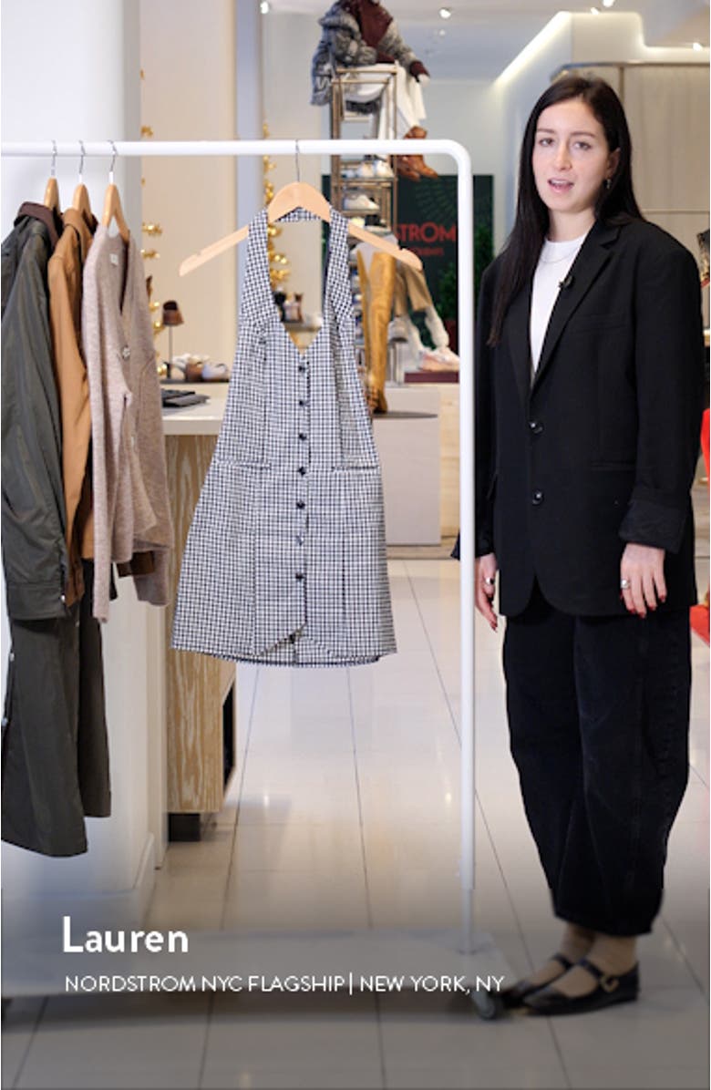 Narissa Gingham Halter Minidress, sales video thumbnail