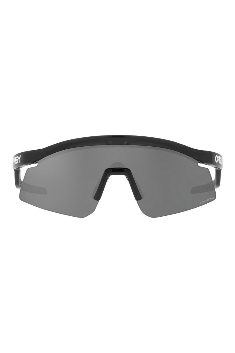 Hydra 37mm Prizm™ Semirimless Wrap Shield Sunglasses, Main, color, BLACK