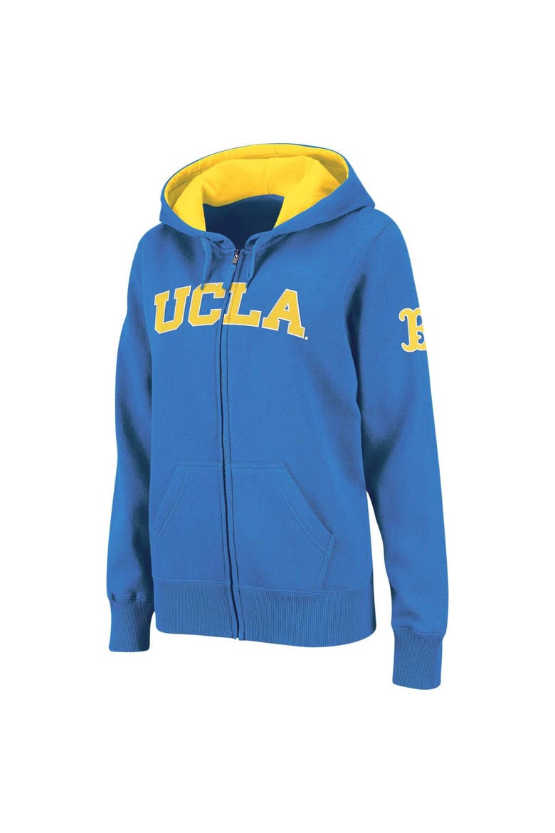 Women's Blue UCLA Bruins Arched Name Full-Zip Hoodie, Main, color, Blue