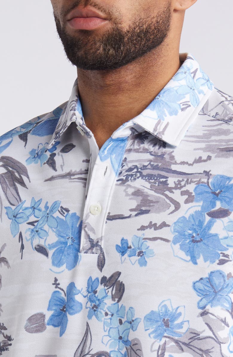 Tommy Bahama Waikiki Waves Floral IslandZone<sup>®</sup> Piqué Polo, Alternate, color, 