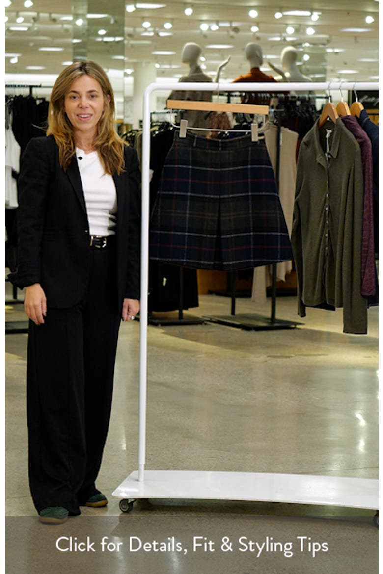 Marlow Pleated Wool Blend Miniskirt video