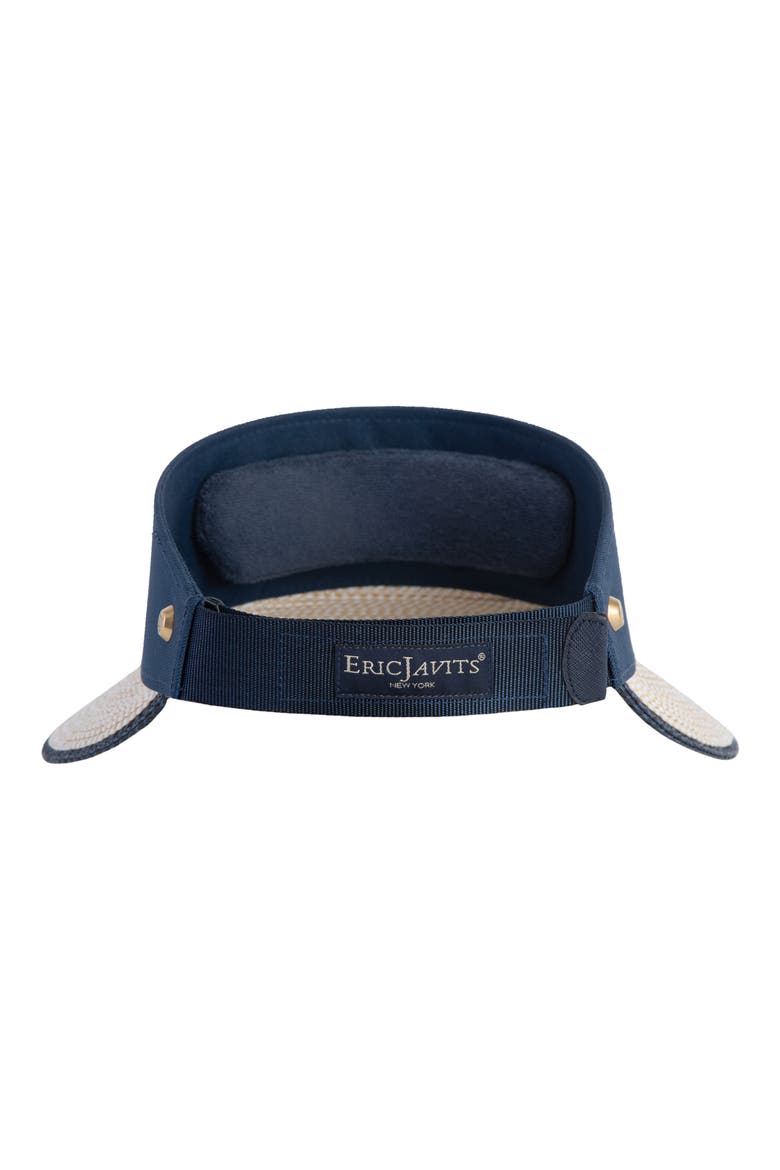Squishee Straw Champ Custom Fit Visor, Alternate, color, WHITE MIX/ NAVY
