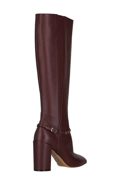 Ferragamo Triba 85 Las Vegas Boot In Burgundy