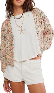 Free People Flea Market Crop Cardigan