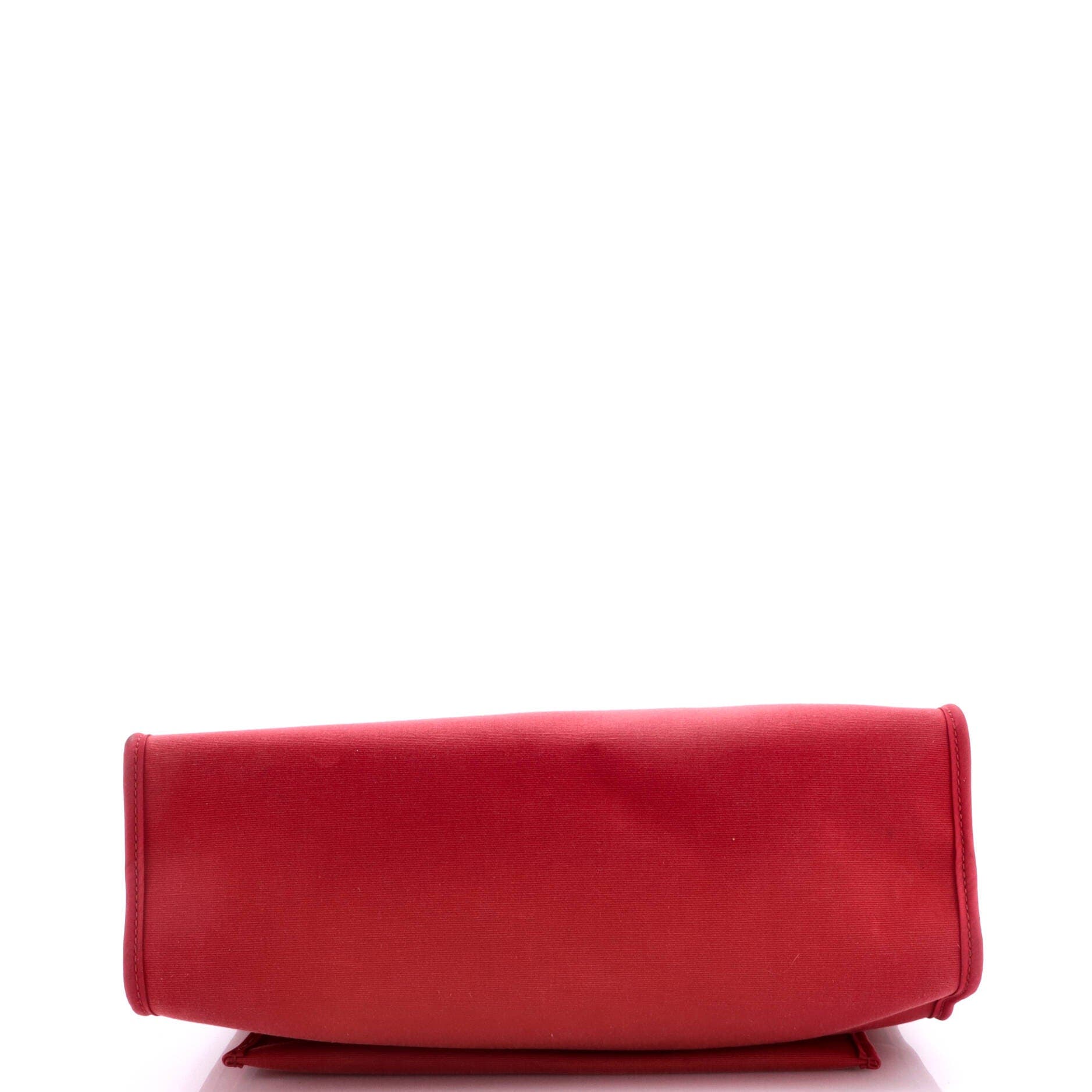Herbag Zip Leather and Toile 31, Alternate, color, Red