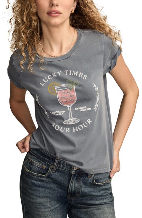 Sour Hour Cotton Graphic T-Shirt