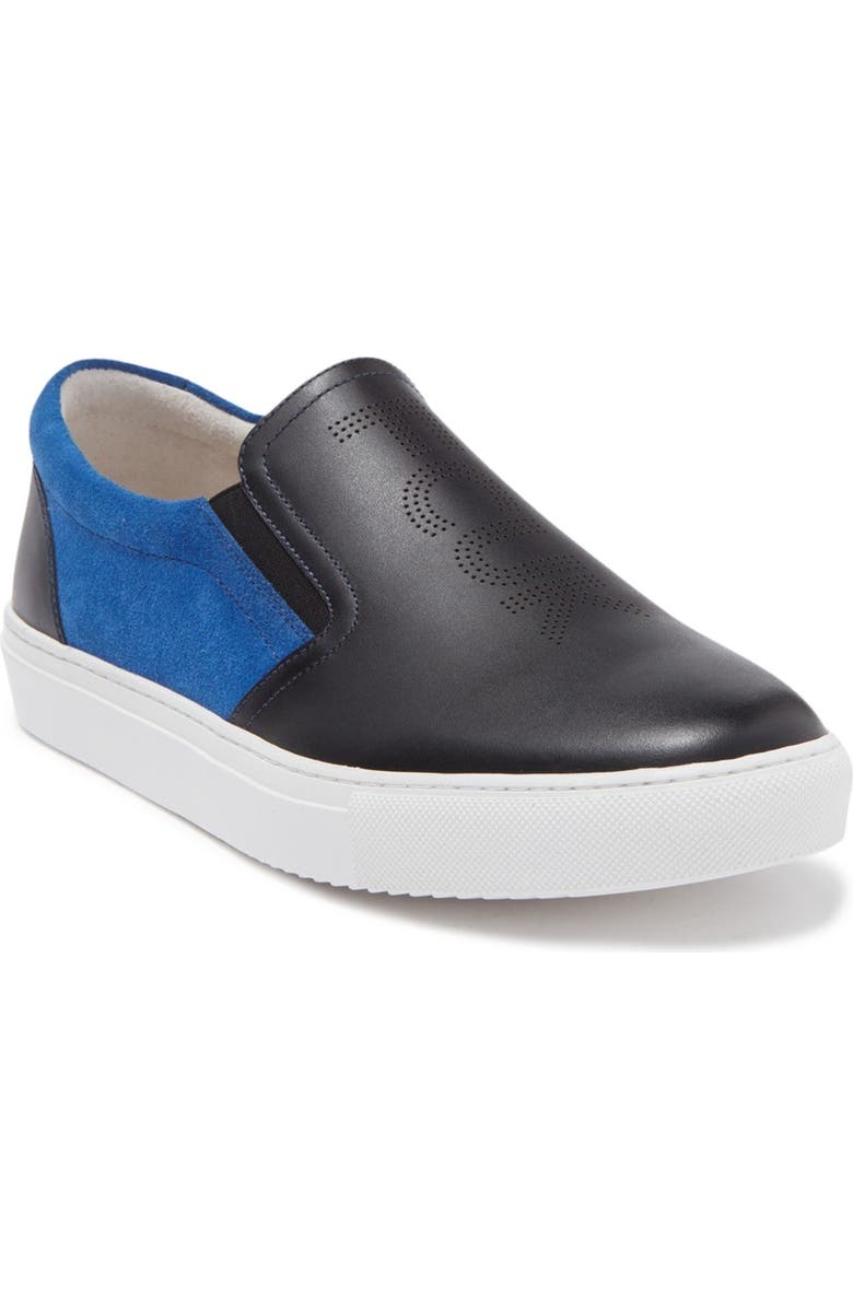 French Connection Marcel Leather Colorblock Slip-On Sneaker, Main, color,