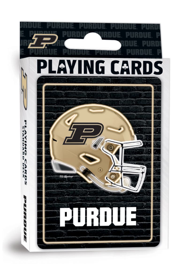 Purdue Boilermakers Neon Playing Cards, Main, color, Multicolor
