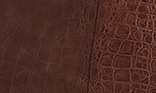 Commando Faux Leather Crocodile Print Flare Leggings In Brown Croc