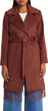 Sam Edelman Fringe Wrap Coat