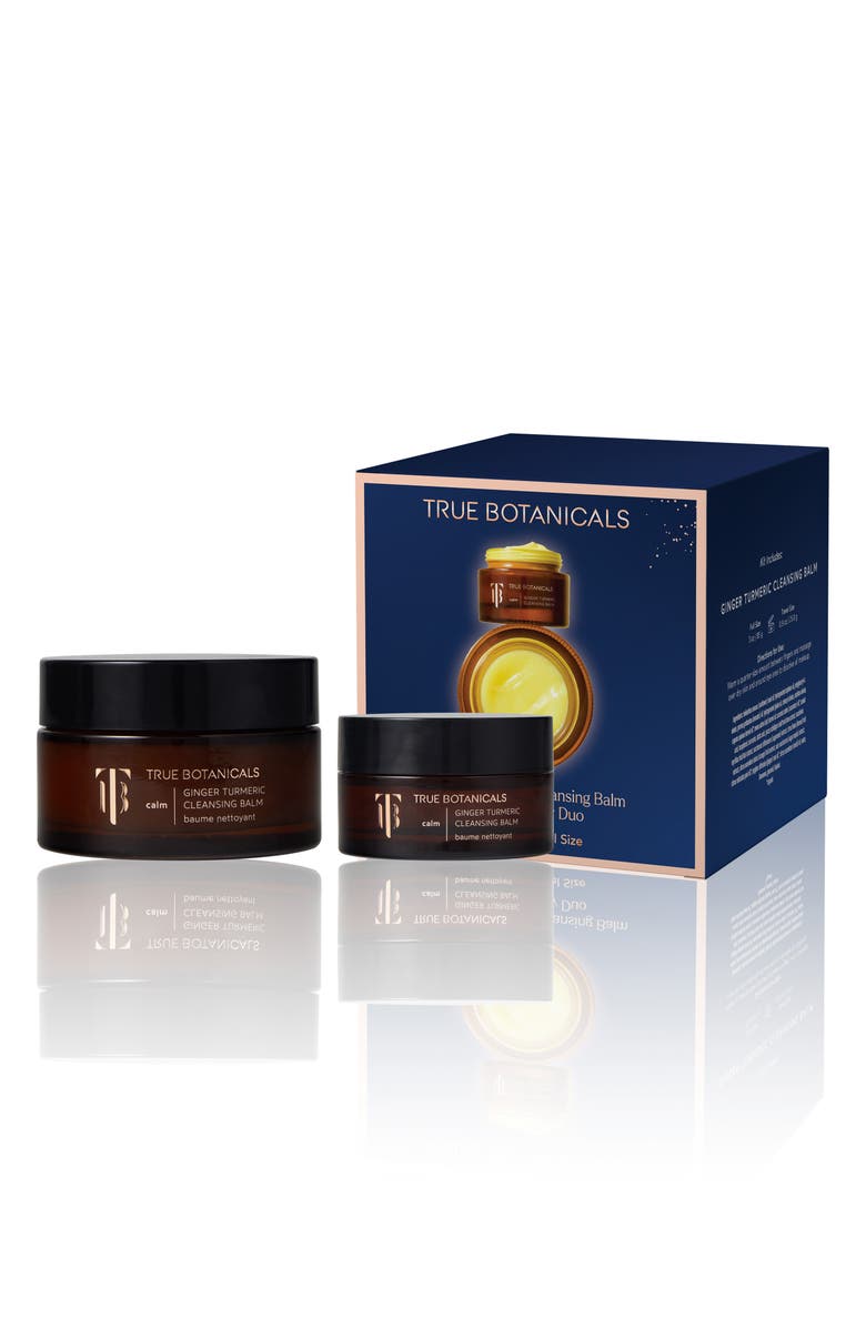 True Botanicals Calm Ginger Turmeric Cleansing Balm Home & Away Duo (Limited Edition) (Nordstrom Exclusive) $67 Value, Main, color, 