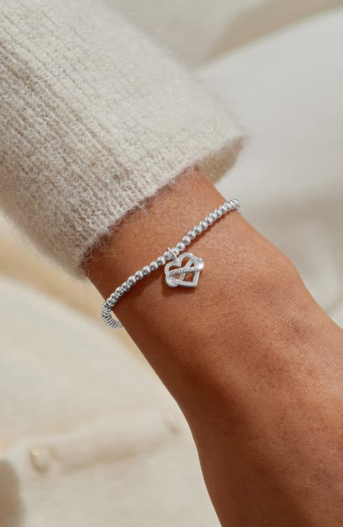 A Littles & Co. A Littles & Co A Little 'family Is A Gift That Lasts Forever' Bracelet In Silver Plating In Metallic