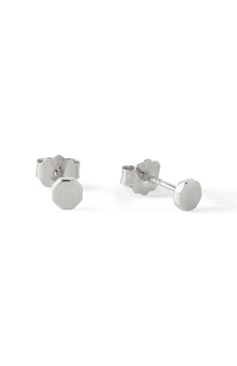 The Penny Mini Octogan Stud Earrings