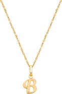 Tiny Blessings 14K Gold Diamond Initial 12-14" Necklace