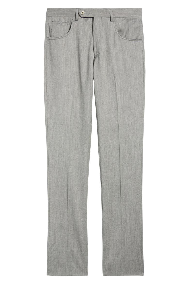 Parker Stretch Wool Trousers, Alternate, color, LIGHT GREY