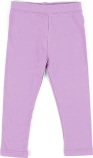 Leveret Girls Cotton Leggings, Solid Colors