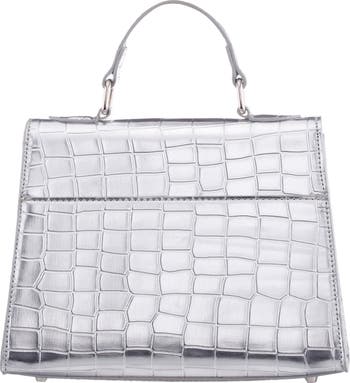 Gemini Croc Embossed Clutch