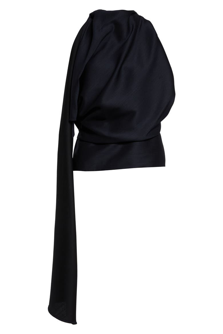 Draped Open Back Top, Main, color, NIGHT