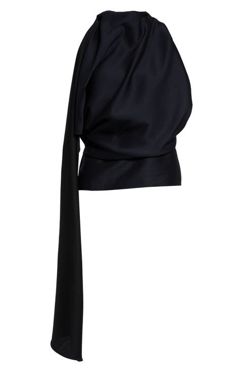 Draped Open Back Top
