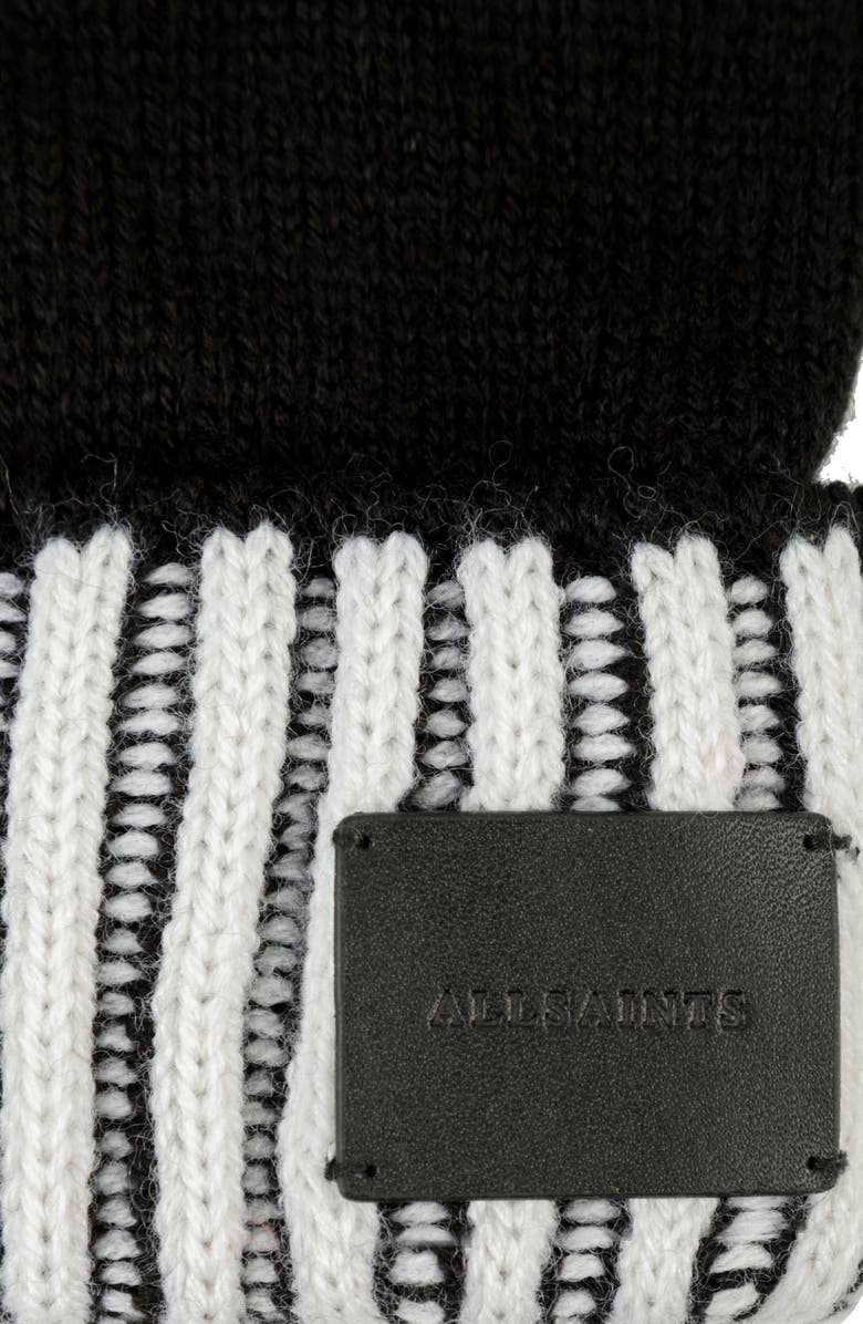 AllSaints Plaited Rib Gloves, Alternate, color,