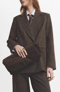MANGO Double Breasted Suit Jacket