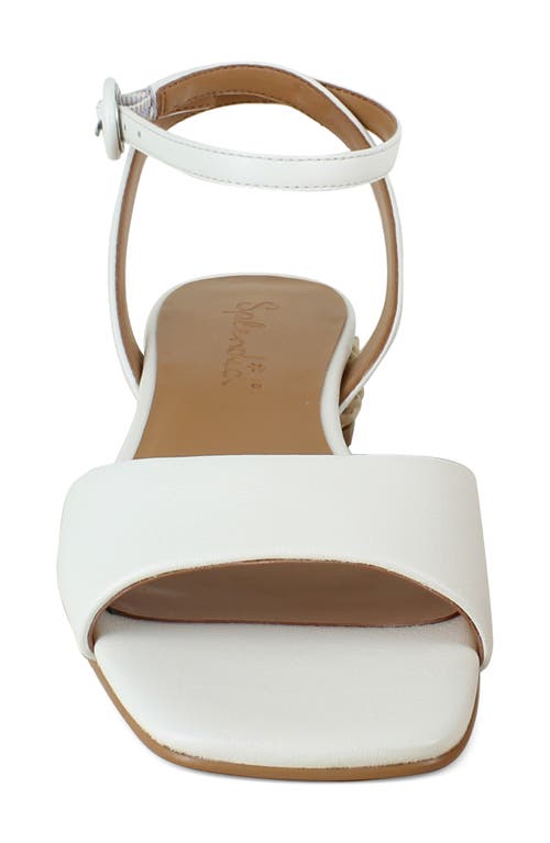 Splendid Women's Gina Ankle Strap Sandals In Snow
